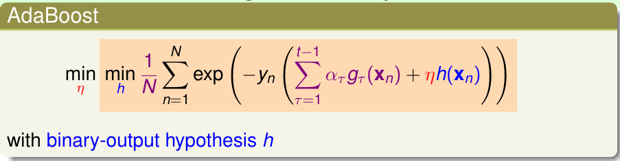 binary classification - adaboost